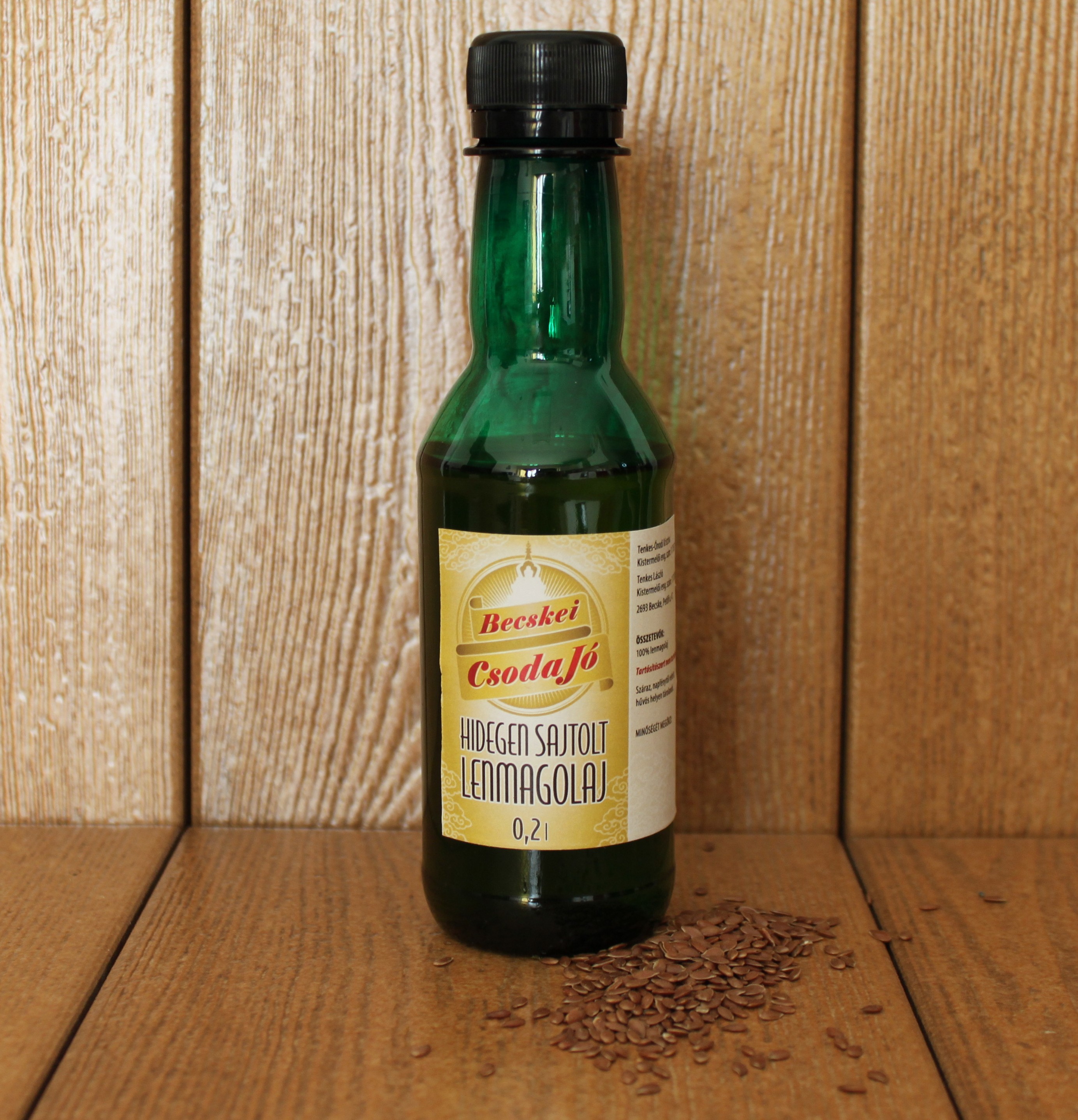 Hidegen sajtolt lenmagolaj (200 ml) Hidegen sajtolt lenmagolaj (200 ml)